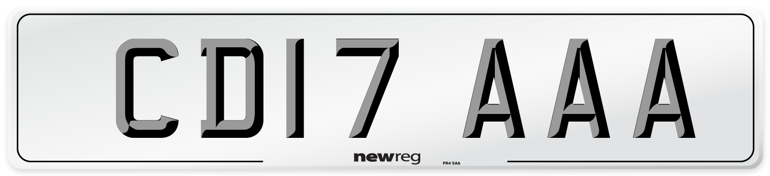 CD17 AAA Number Plate from New Reg